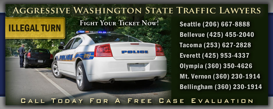 Washington Illegal Turn Ticket Attorneys